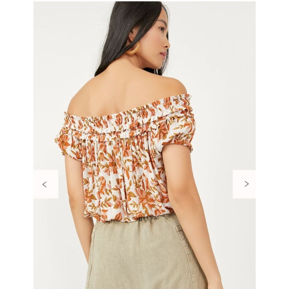 Boho  70s Cottagecore Fairy Romantic Vintage-Inspired Free People Suki Top S NWT - Picture 2 of 6